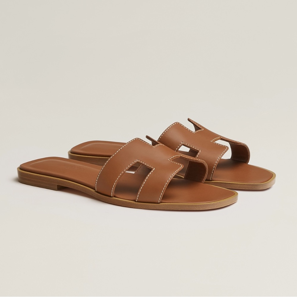 Hermes Oran sandal in Brown Size 6 36